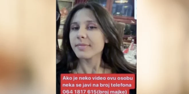 NESTALA SARA (17) IZ BORČE, poslednji put je viđena kod restorana „Franš“. Porodica sumnja na OTMICU!