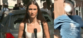 Blokader pokušao da udari reporterku Informera: Brutalno je vređali i nazivali ku*vom, gurali i snimatelja!