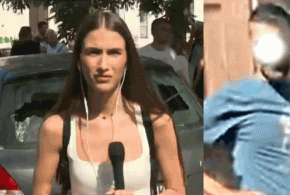 Blokader pokušao da udari reporterku Informera: Brutalno je vređali i nazivali ku*vom, gurali i snimatelja!