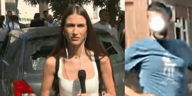 Blokader pokušao da udari reporterku Informera: Brutalno je vređali i nazivali ku*vom, gurali i snimatelja!